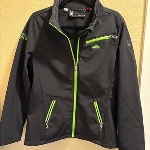 Spyder Black Fleece Jacket - 10k-5k water resistence rating